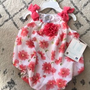 Infant floral romper